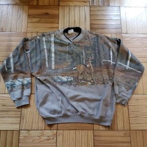 Vintage 80s Outdoorsy Deer Sweatshirt